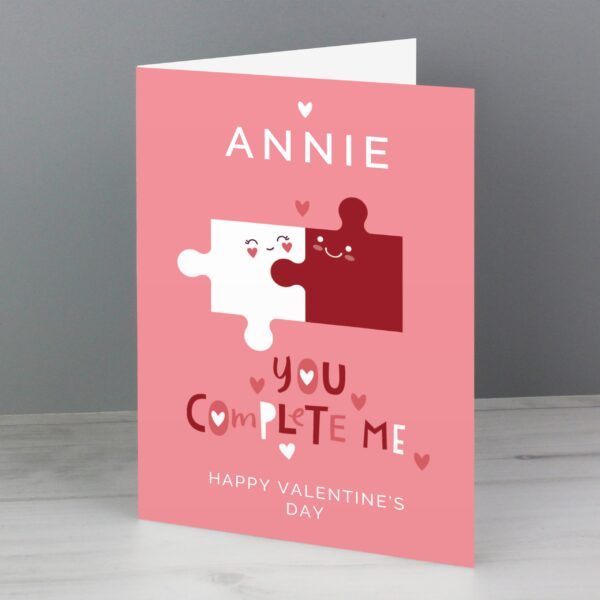 Personalised You Complete Me Card: 2 - Greeting Cards By Gift Moments