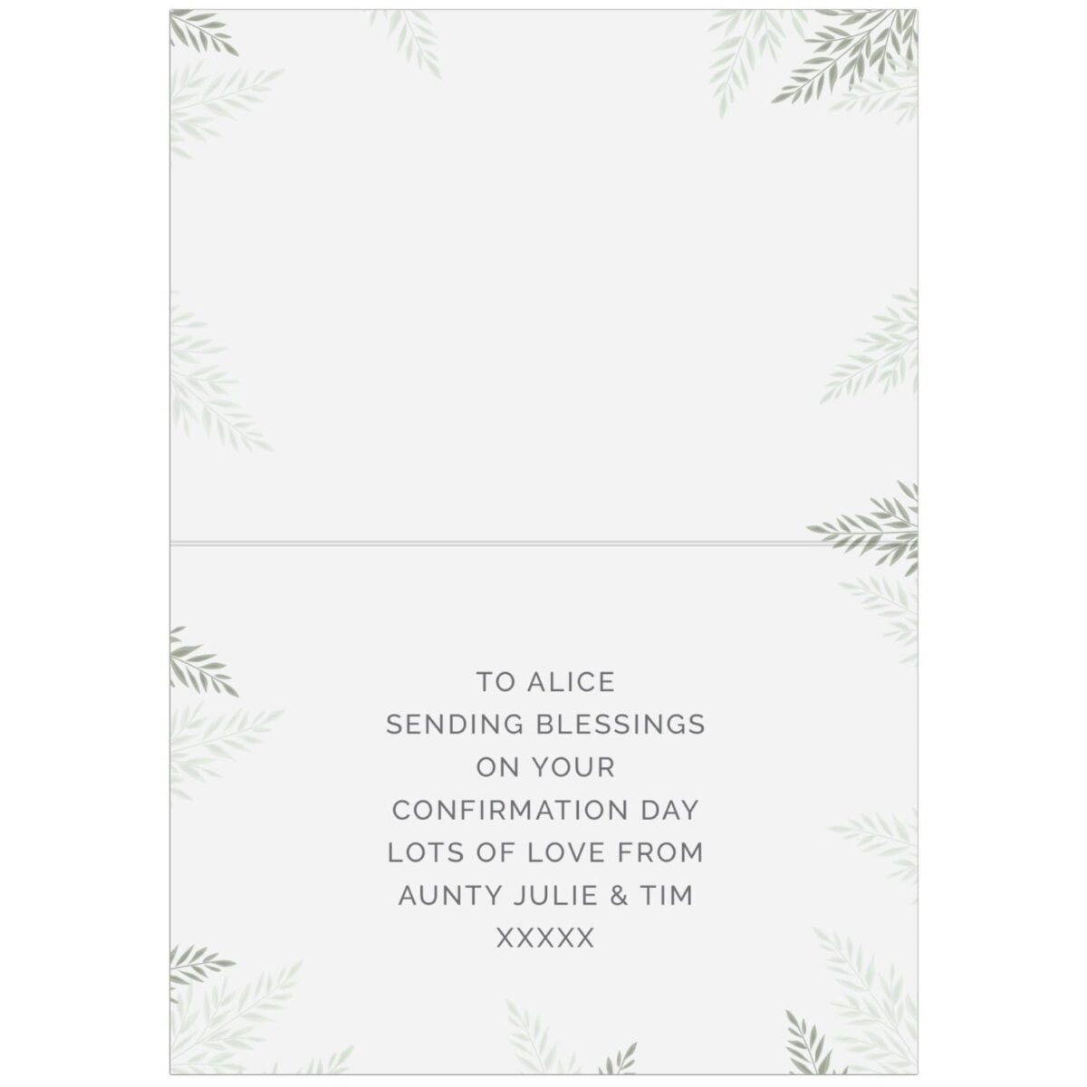 Personalised Confirmation Card: 4 - Greeting Cards By Gift Moments
