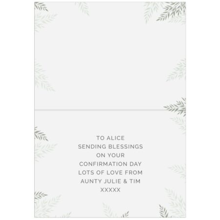Personalised Confirmation Card: 4 - Greeting Cards By Gift Moments