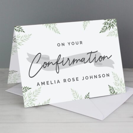 Personalised Confirmation Card: 1 - Greeting Cards By Gift Moments