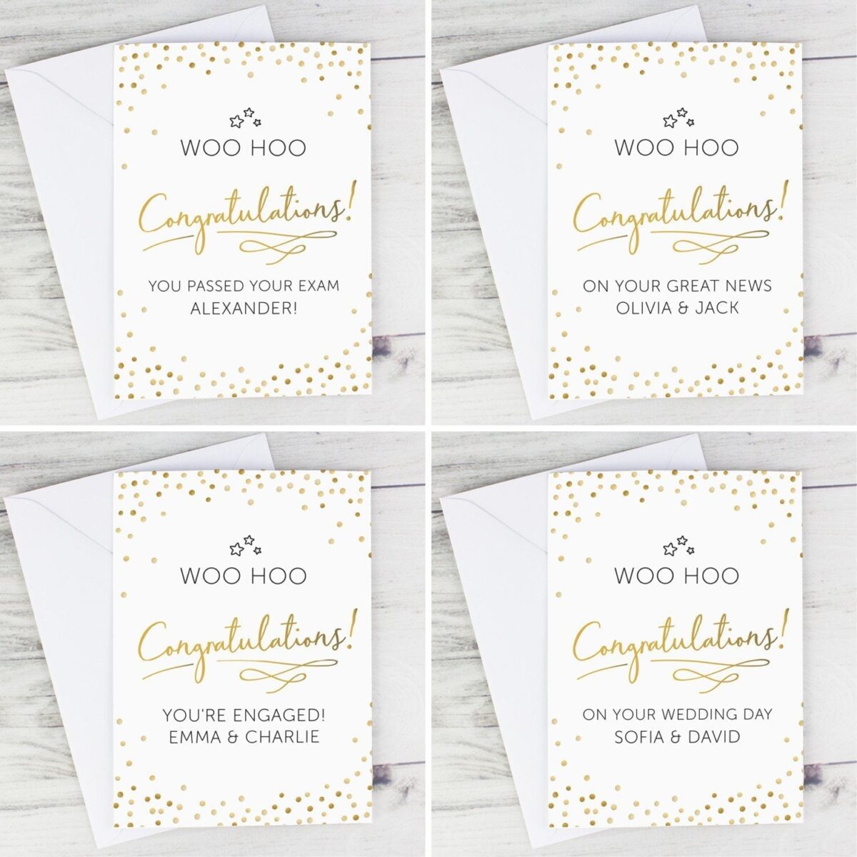 Personalised Congratulations Card: 2 - Greeting Cards By Gift Moments