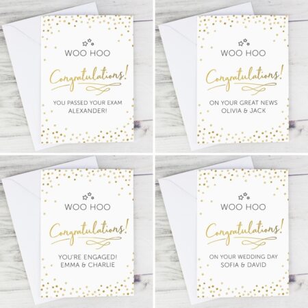 Personalised Congratulations Card: 2 - Greeting Cards By Gift Moments
