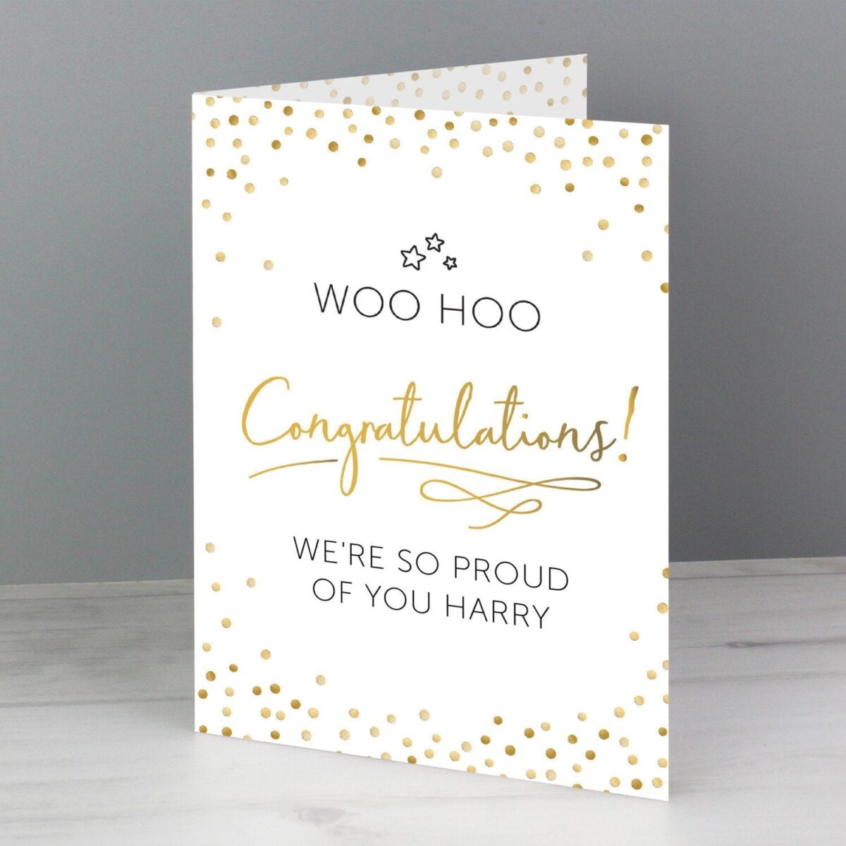 Personalised Congratulations Card: 1 - Greeting Cards By Gift Moments