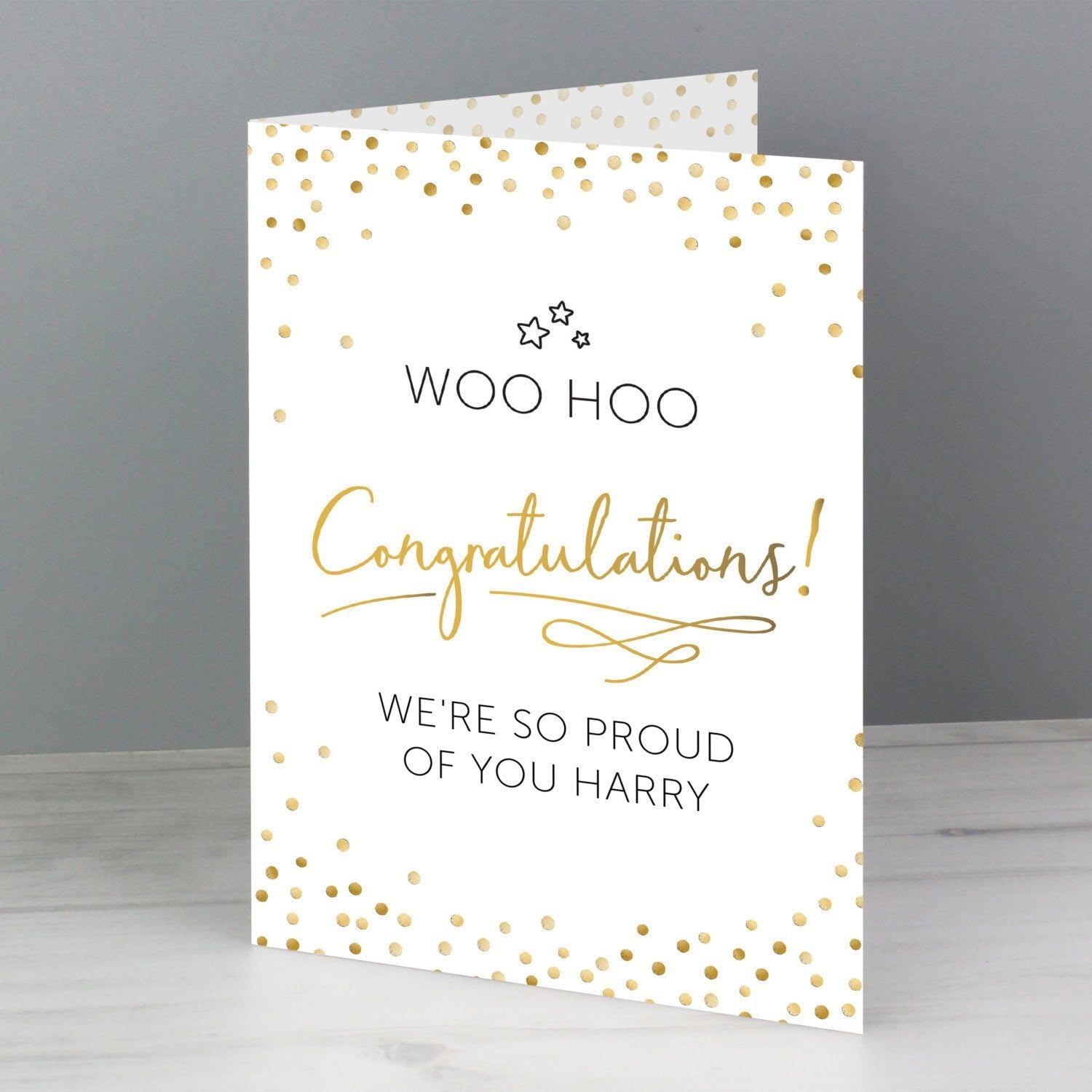 Personalised Congratulations Card: 1 - Greeting Cards By Gift Moments