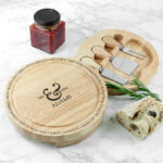 Personalised Connoisseur Mr & Mrs Cheese Board Set: 1 - Cheese Boards By Gift Moments
