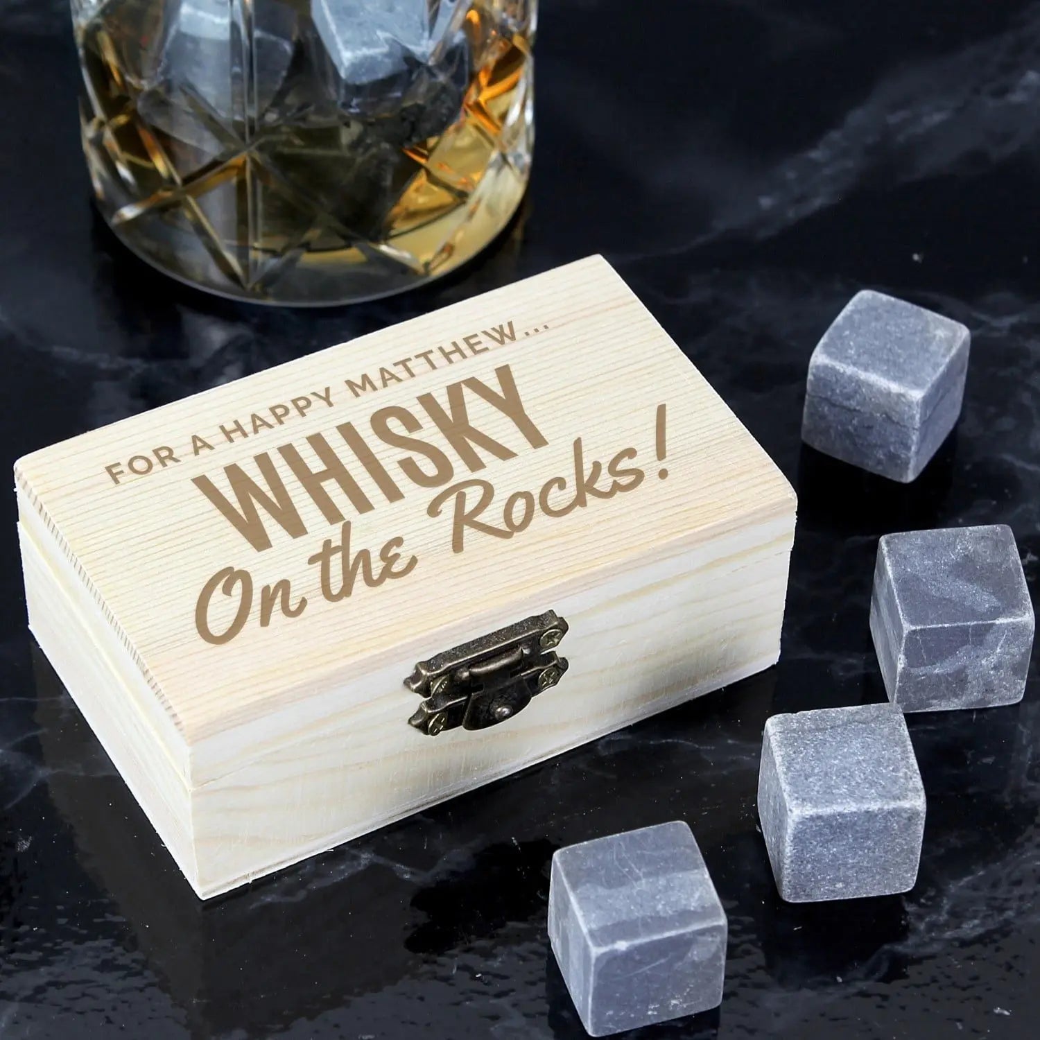 Personalised Cooling Stones: 1 - Barware By Gift Moments