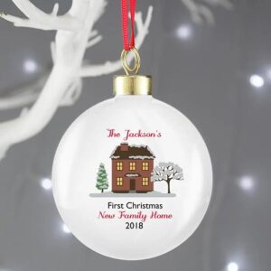 Personalised Cosy Christmas Bauble: 3 - Christmas Baubles By Gift Moments