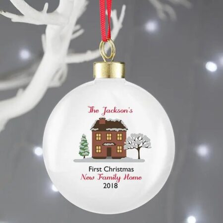 Personalised Cosy Christmas Bauble: 3 - Christmas Baubles By Gift Moments
