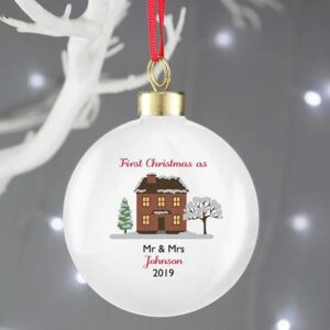 Personalised Cosy Christmas Bauble: 4 - Christmas Baubles By Gift Moments