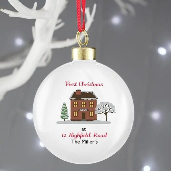 Personalised Cosy Christmas Bauble: 1 - Christmas Baubles By Gift Moments