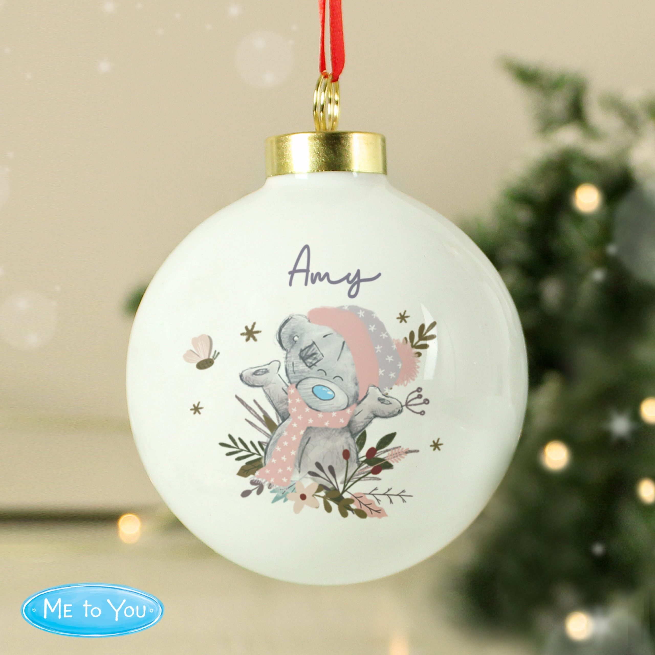 Personalised Me to You Cosy Winter Bauble: 1 - Christmas Baubles