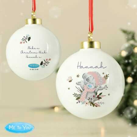 Personalised Me to You Cosy Winter Bauble: 3 - Christmas Baubles