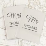 Personalised Couples Cream Passport Holders: 1 - Passport Holders By Gift Moments