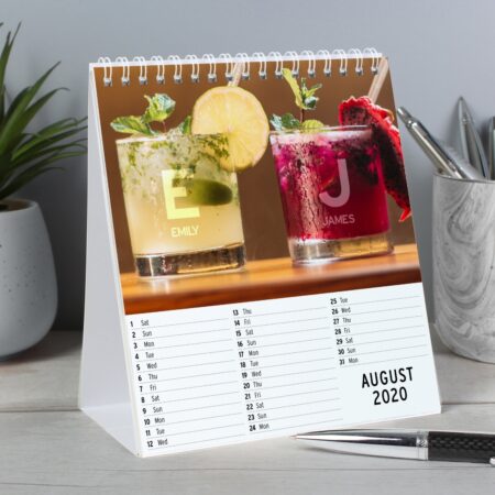 Personalised Couples Desk Calendar: 3 - Calendars & Planners By Gift Moments