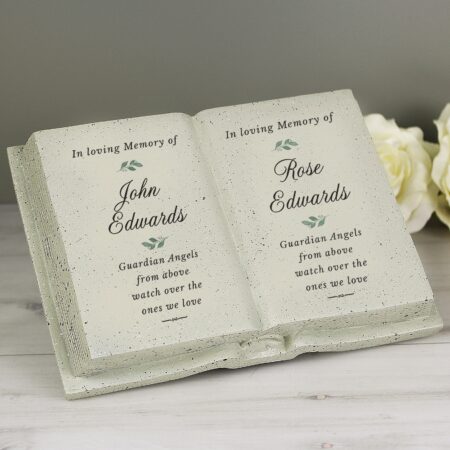 Personalised couples loving memory resin book