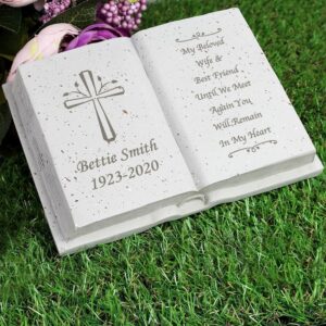 Personalised Cross Memorial Book: 3 - Memorials By Gift Moments
