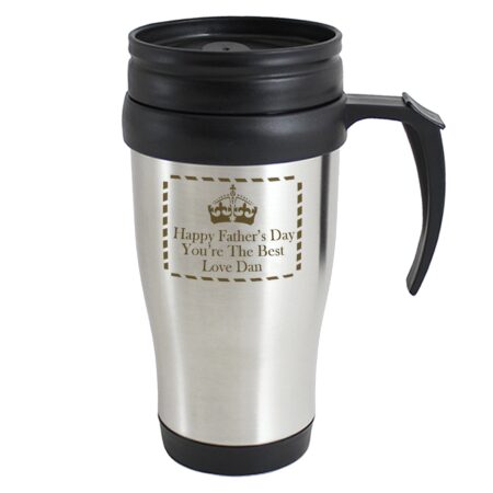 Personalised Crown Travel Mug: 2 - Travel Mugs By Gift Moments