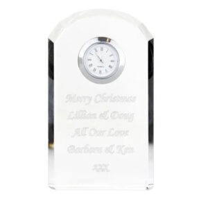 Personalised Crystal Clock: 6 - Clocks By Gift Moments