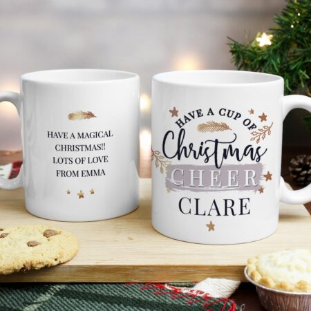 Personalised Cup of Christmas Cheer Mug: 2 - Mugs By Gift Moments