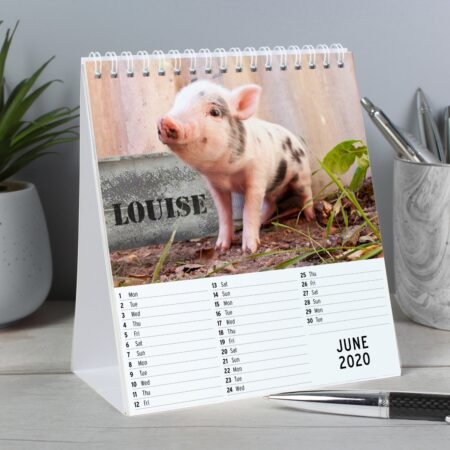 Personalised Cute Animals Desk Calendar: 2 - Calendars & Planners By Gift Moments