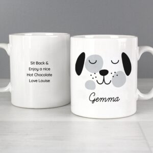 Personalised Cute Dog Face Mug: 2 - Mugs By Gift Moments