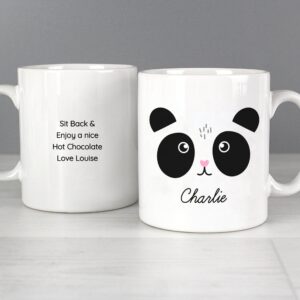 Personalised Cute Panda Face Mug: 2 - Mugs By Gift Moments