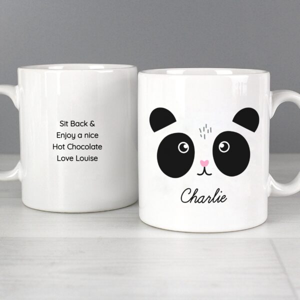 Personalised Cute Panda Face Mug: 2 - Mugs By Gift Moments