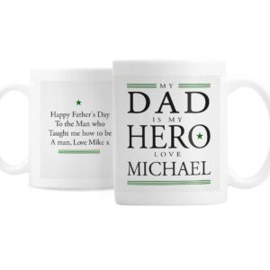 Personalised My Dad is My Hero Mug: 4 - Mugs By Gift Moments
