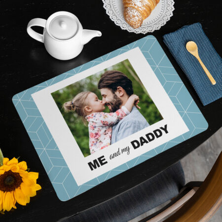 Personalised Me & Daddy Photo Placemat: 1 - Placemats By Gift Moments