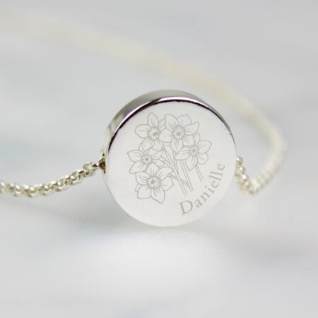 Personalised December Birth Flower Necklace and Box: 6 - Necklaces By Gift Moments