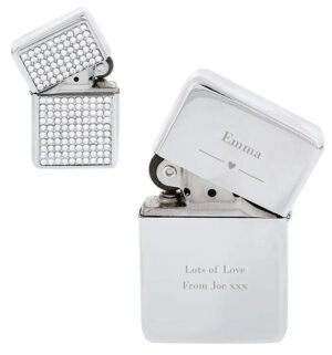 Personalised Decorative Heart Diamante Lighter: 2 - Smoking Accessories By Gift Moments