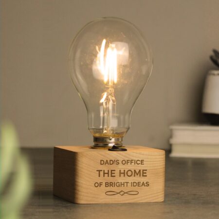 Personalised Decorative LED Bulb Table Lamp: 3 - LED Lighting By Gift Moments