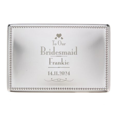 Personalised Decorative Wedding Bridesmaid Jewellery Box: 5 - Jewellery Boxes By Gift Moments