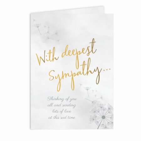 Personalised Deepest Sympathy Card: 3 - Greeting Cards By Gift Moments