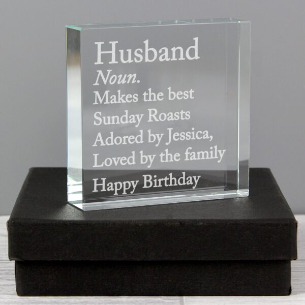 Personalised Dictionary Definition Crystal Token: 1 - Crystal Tokens By Gift Moments