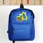 Personalised Digger Blue Backpack: 1 - Kids Bags By Gift Moments