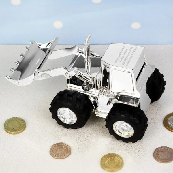 Personalised Digger Money Box: 1 - Money Boxes By Gift Moments