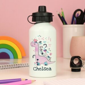 Personalised Dinosaur Drinks Bottle: 2 - Kids Bottles By Gift Moments