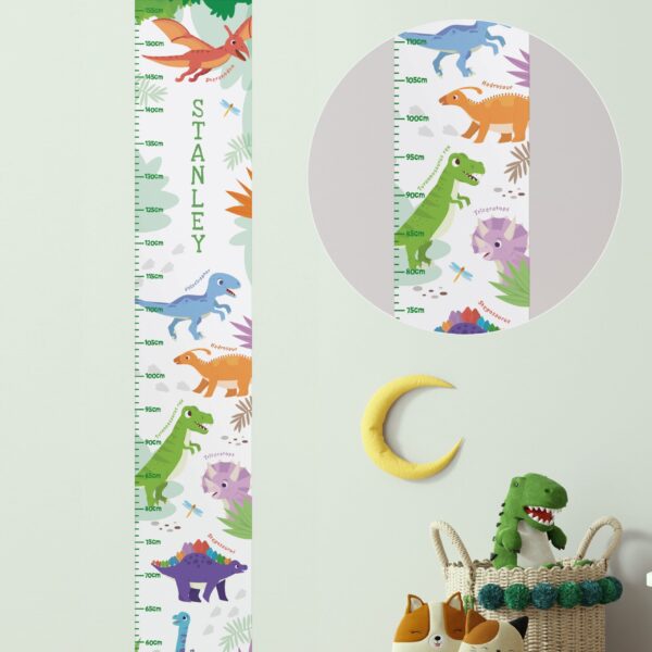 Personalised Dinosaur Height Chart: 2 - Height Charts By Gift Moments