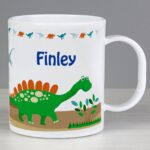 Personalised Dinosaur Plastic Mug: 1 - Plastic Mugs By Gift Moments
