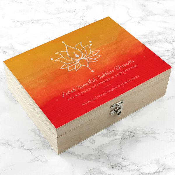 Personalised Diwali Lotus Keepsake Box: 1 - Keepsake Boxes By Gift Moments