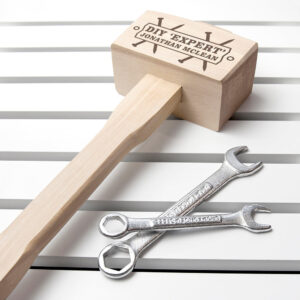 Personalised DIY ’Expert’ Wooden Mallet: 4 - Tools & Storage By Gift Moments