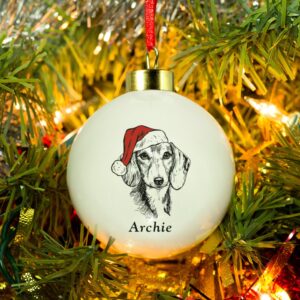 Personalised Dog Breed Christmas Bauble: 1 - Christmas Baubles By Gift Moments