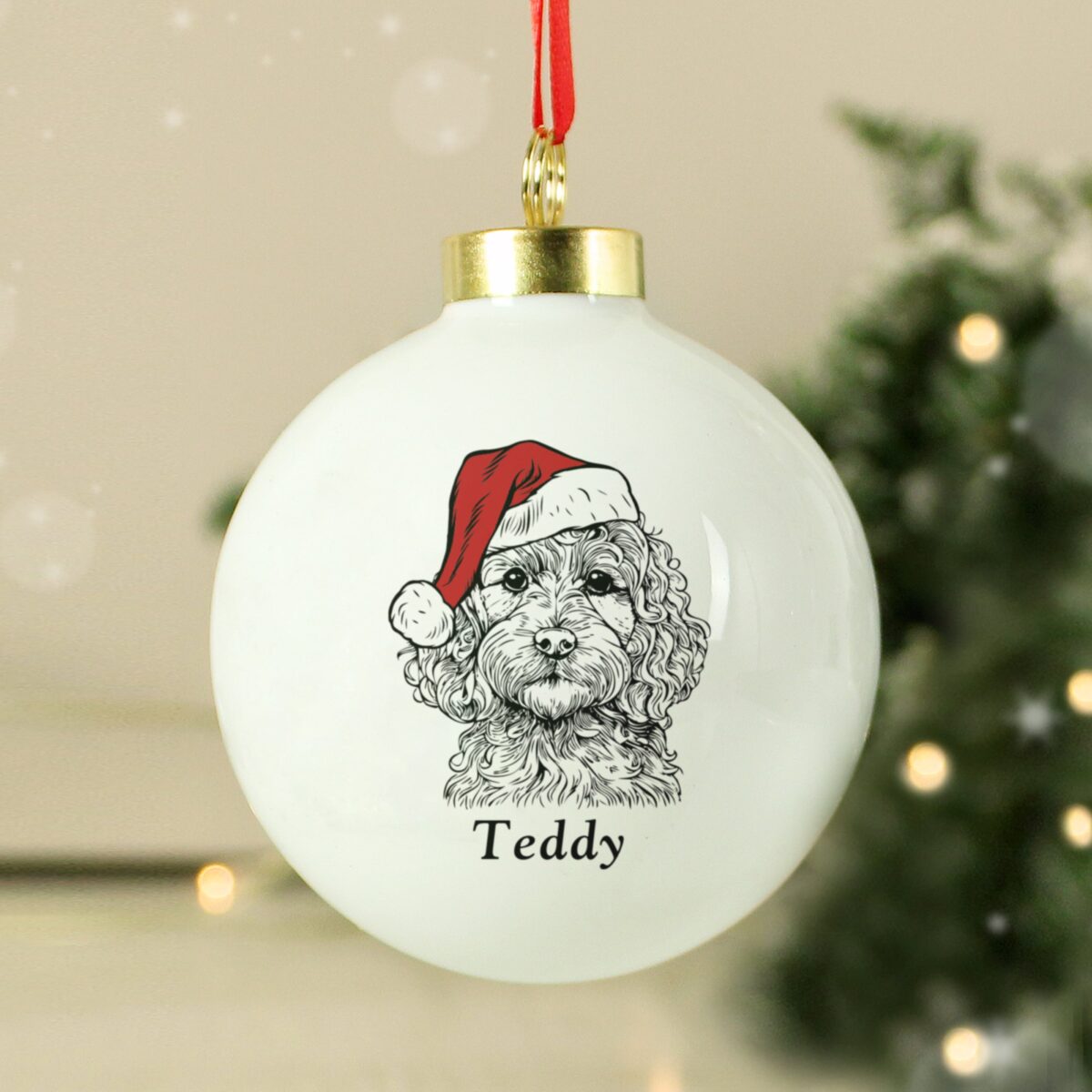 Personalised Dog Breed Christmas Bauble: 2 - Christmas Baubles By Gift Moments