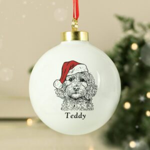 Personalised Dog Breed Christmas Bauble: 2 - Christmas Baubles By Gift Moments