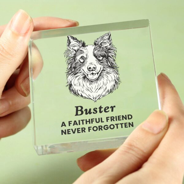 Personalised Dog Breed Crystal Ornament: 2 - Crystal Tokens By Gift Moments