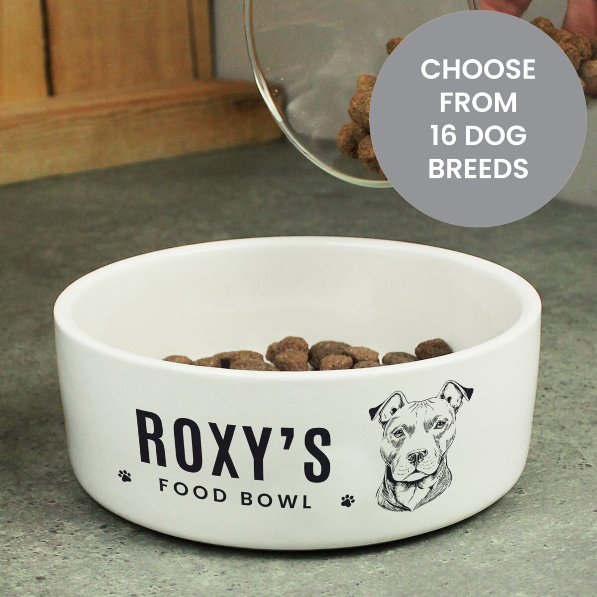 Personalised Dog Breed Feeding Bowl: 2 - Pet Products By Gift Moments