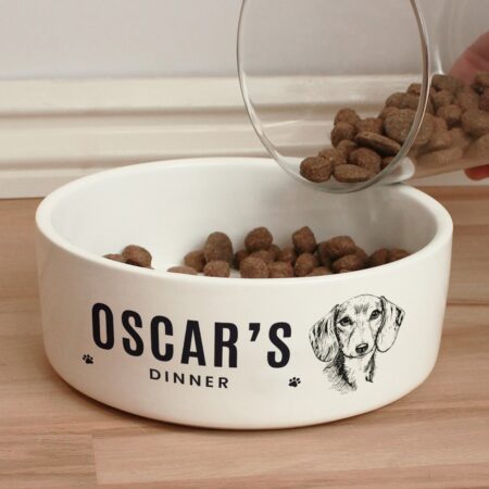 Personalised Dog Breed Feeding Bowl: 4 - Pet Products By Gift Moments