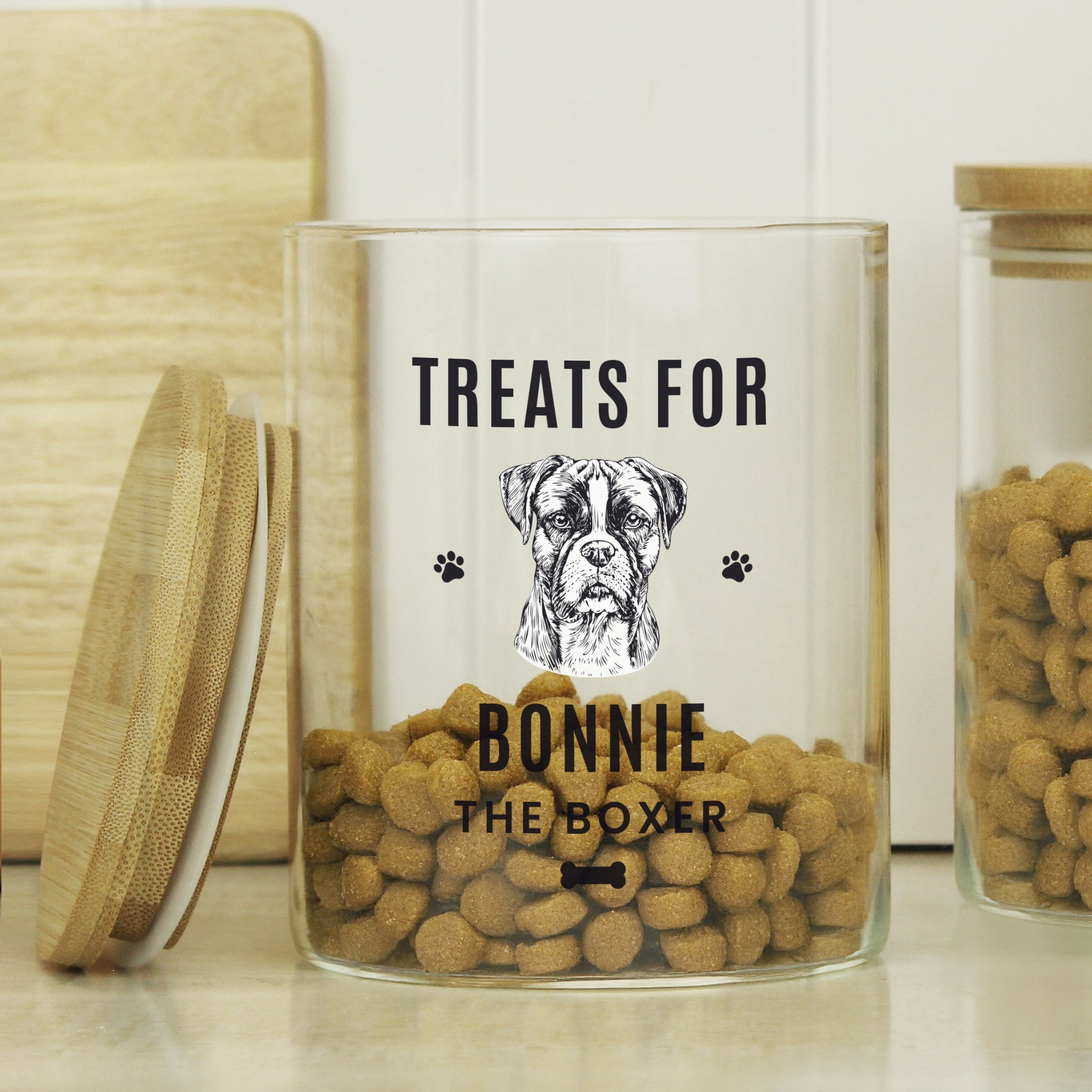 Personalised Dog Breed Glass Treat Jar: 1 - Bottles & Jars By Gift Moments