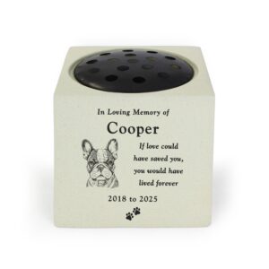 Personalised Dog Breed Memorial Garden Vase: 5 - Memorials By Gift Moments